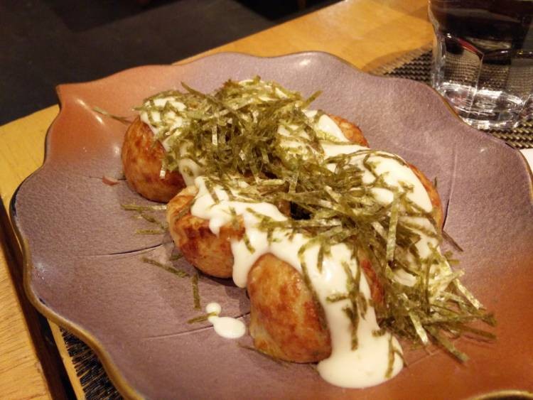 Takoyakis mayonnaise yuzu